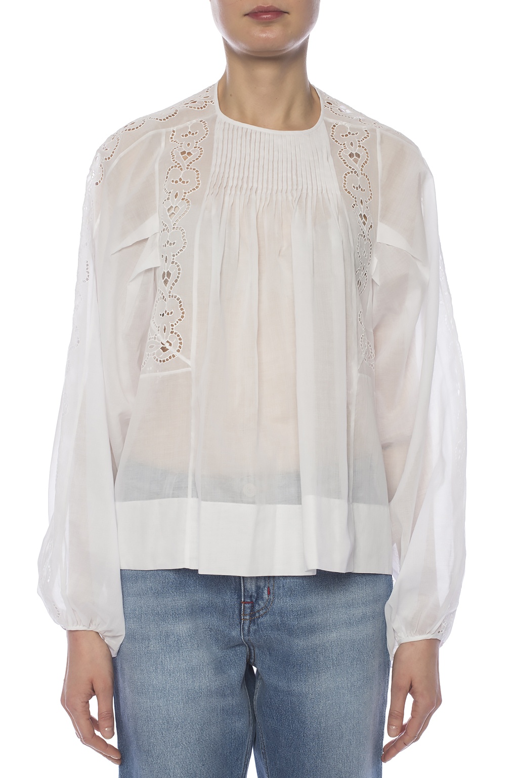 asymmetrical lace top